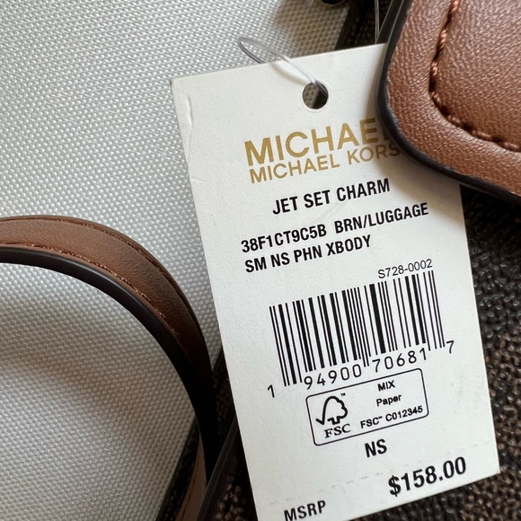 NWT MICHAEL KORS SMALL PHONE CROSSBODY BAG CLUTCH PURSE - Picture 6 of 7